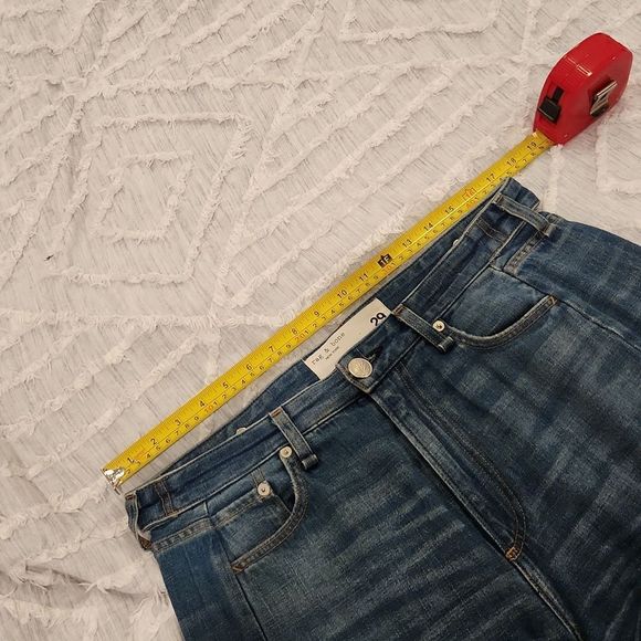 High rise, straight leg Rag & bone distressed jeans size 29! - Picture 14 of 16